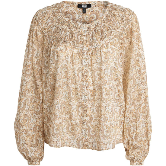Young Ideas & Henmores -Zoia Paisley Blouse -Bone Multi -XS