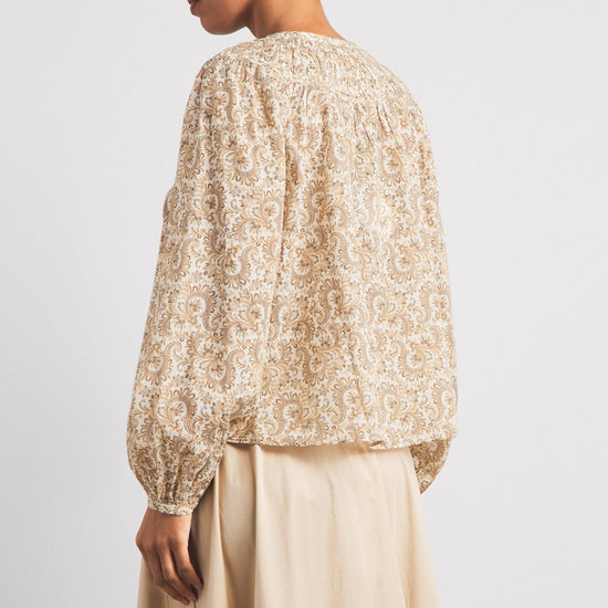 Young Ideas & Henmores -Zoia Paisley Blouse -Bone Multi -XS