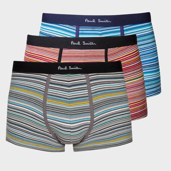 Young Ideas & Henmores -3 Pack Signature Stripe Boxers -1A Multicolour -M