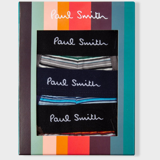 Young Ideas & Henmores -3 Pack Signature Stripe Boxers -1A Multicolour -M