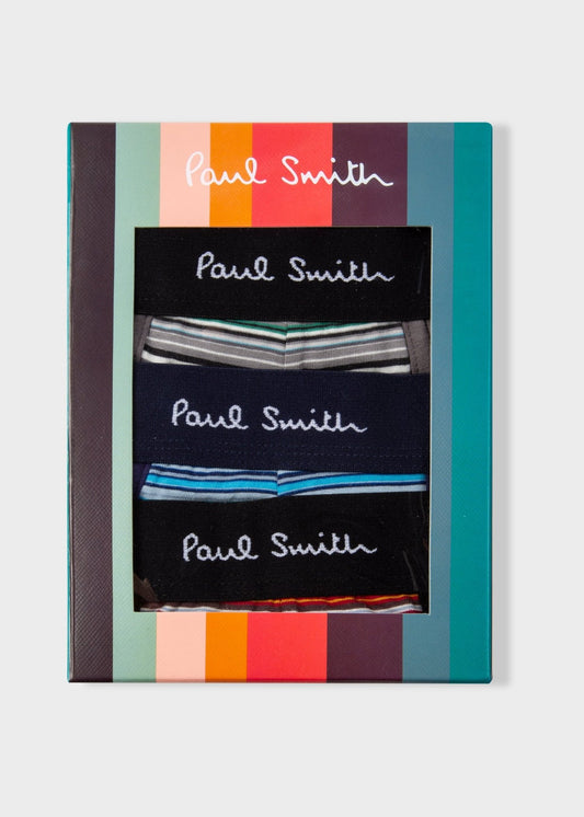 Young Ideas & Henmores -3 Pack Signature Stripe Boxers -1A Multicolour -M