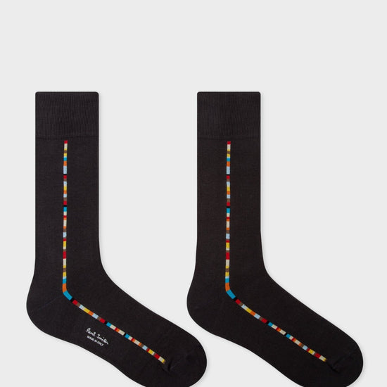 Young Ideas & Henmores -3 Pack Vittore Stripe Detail Socks -Multi -OS