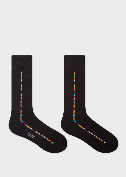 Young Ideas & Henmores -3 Pack Vittore Stripe Detail Socks -Multi -OS