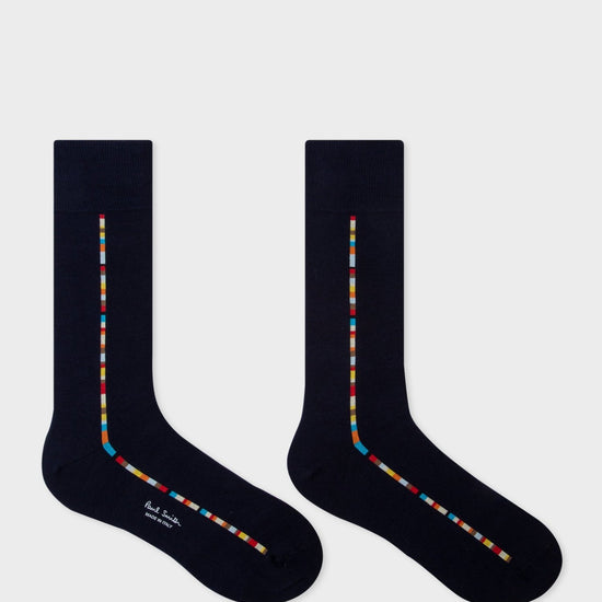 Young Ideas & Henmores -3 Pack Vittore Stripe Detail Socks -Multi -OS