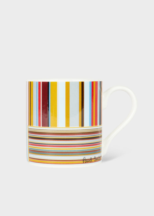 Young Ideas & Henmores -Bone China Horizontal Vertical Stripes Mug -92 Multi Stripe -OS