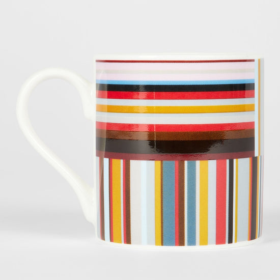 Young Ideas & Henmores -Bone China Horizontal Vertical Stripes Mug -92 Multi Stripe -OS