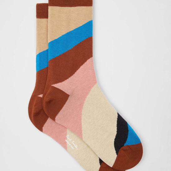 Young Ideas & Henmores -Camila Swirl Socks -90 Swirl -OS