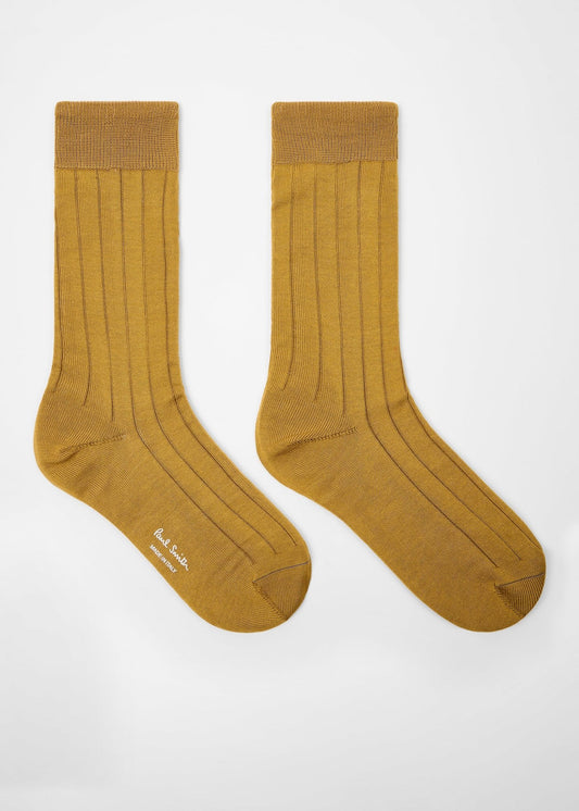 Young Ideas & Henmores -Catrina Socks -14 Ochre Yellow -OS