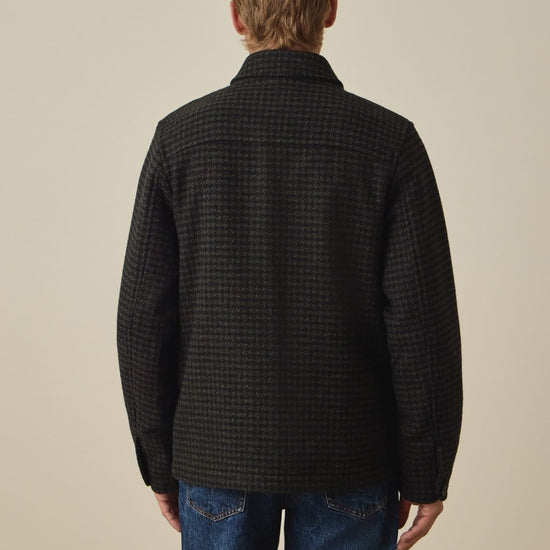 Young Ideas & Henmores -Check Chore Jacket -38 Bottle Green -L