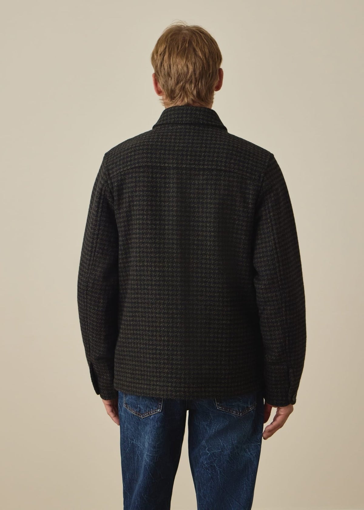 Young Ideas & Henmores -Check Chore Jacket -38 Bottle Green -L
