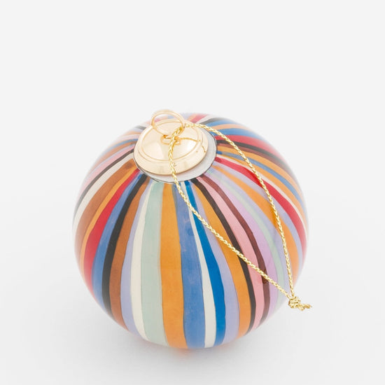 Young Ideas & Henmores -Classic Stripe Bauble -92 Multi Stripe -OS