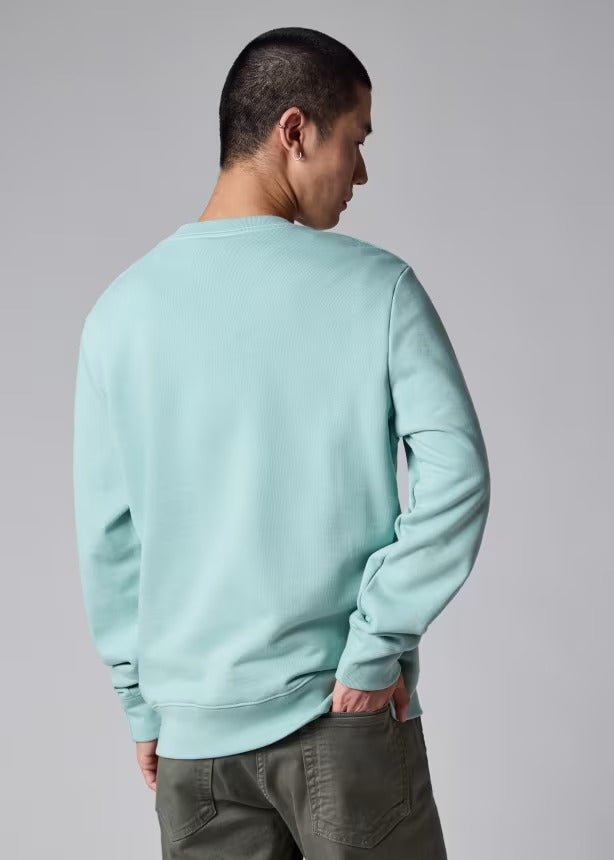 Young Ideas & Henmores -Classic Zebra Crew Neck Sweatshirt -30C Mint Green -M