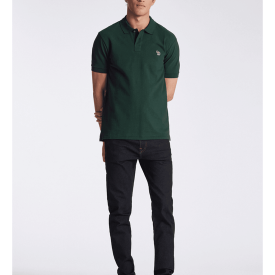 Young Ideas/Henmores - Classic Zebra Short Sleeve Polo Shirt - 02 Off White - M