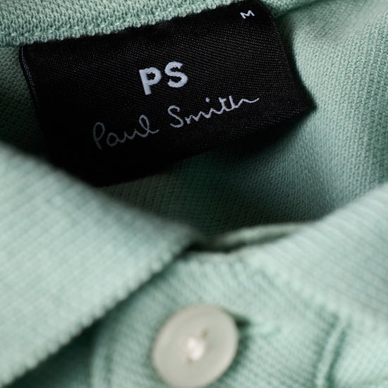 Young Ideas & Henmores -Classic Zebra Short Sleeve Polo Shirt -30C Mint Green -M