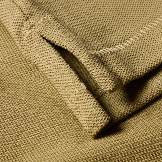 Young Ideas & Henmores -Classic Zebra Short Sleeve Polo Shirt -61A Peanut Brown -L