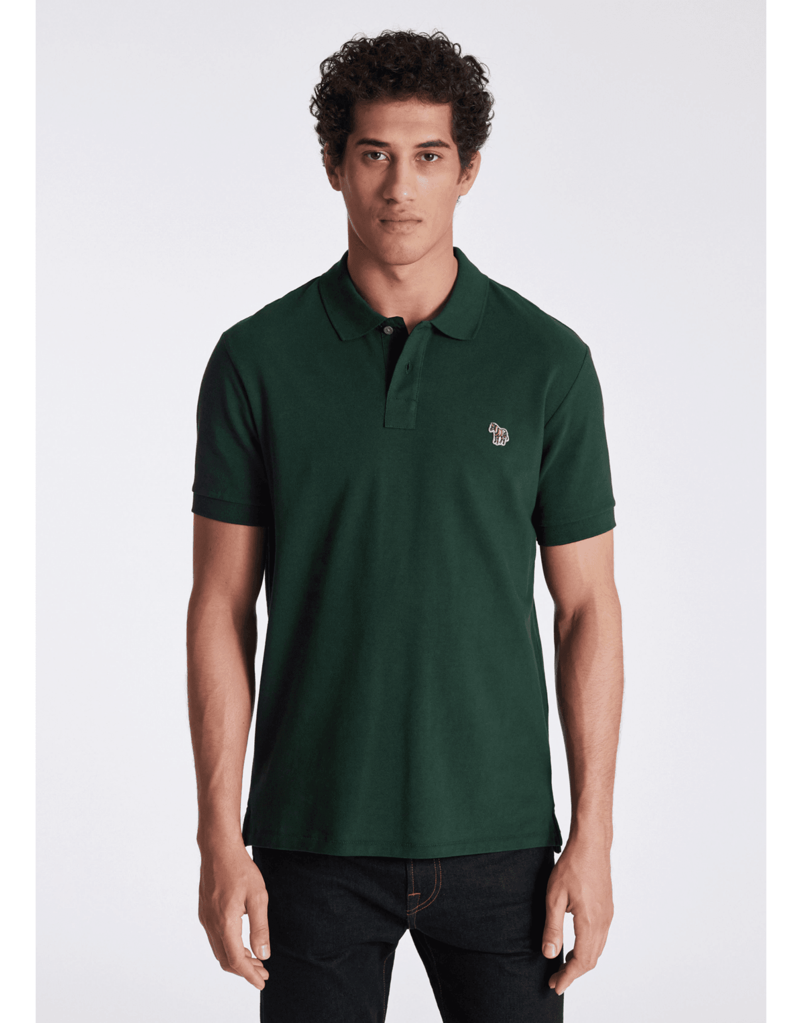 Young Ideas/Henmores - Classic Zebra Short Sleeve Polo Shirt - 02 Off White - M