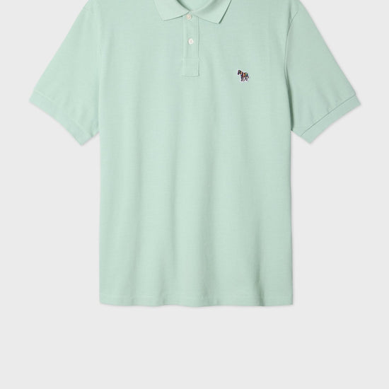 Young Ideas & Henmores -Classic Zebra Short Sleeve Polo Shirt -30C Mint Green -M