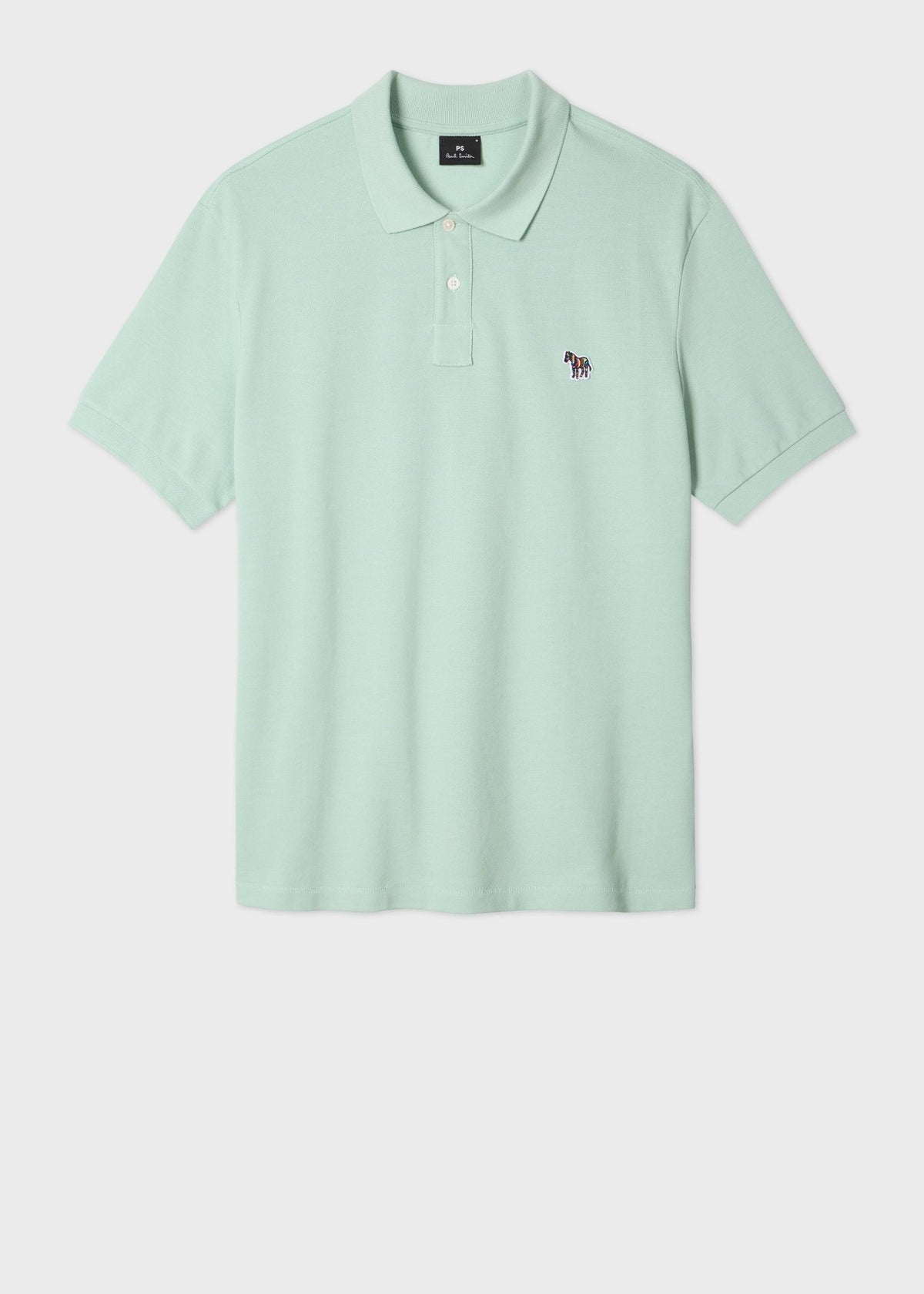 Young Ideas & Henmores -Classic Zebra Short Sleeve Polo Shirt -30C Mint Green -M