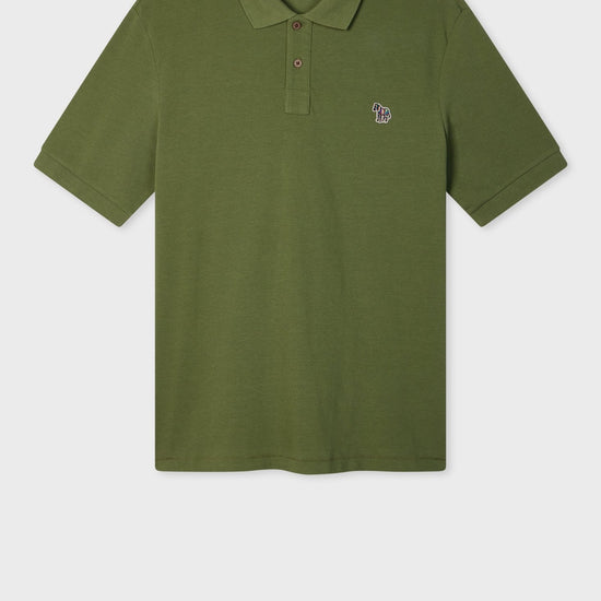 Young Ideas & Henmores -Classic Zebra Short Sleeve Polo Shirt -35E Sea Green -XXL