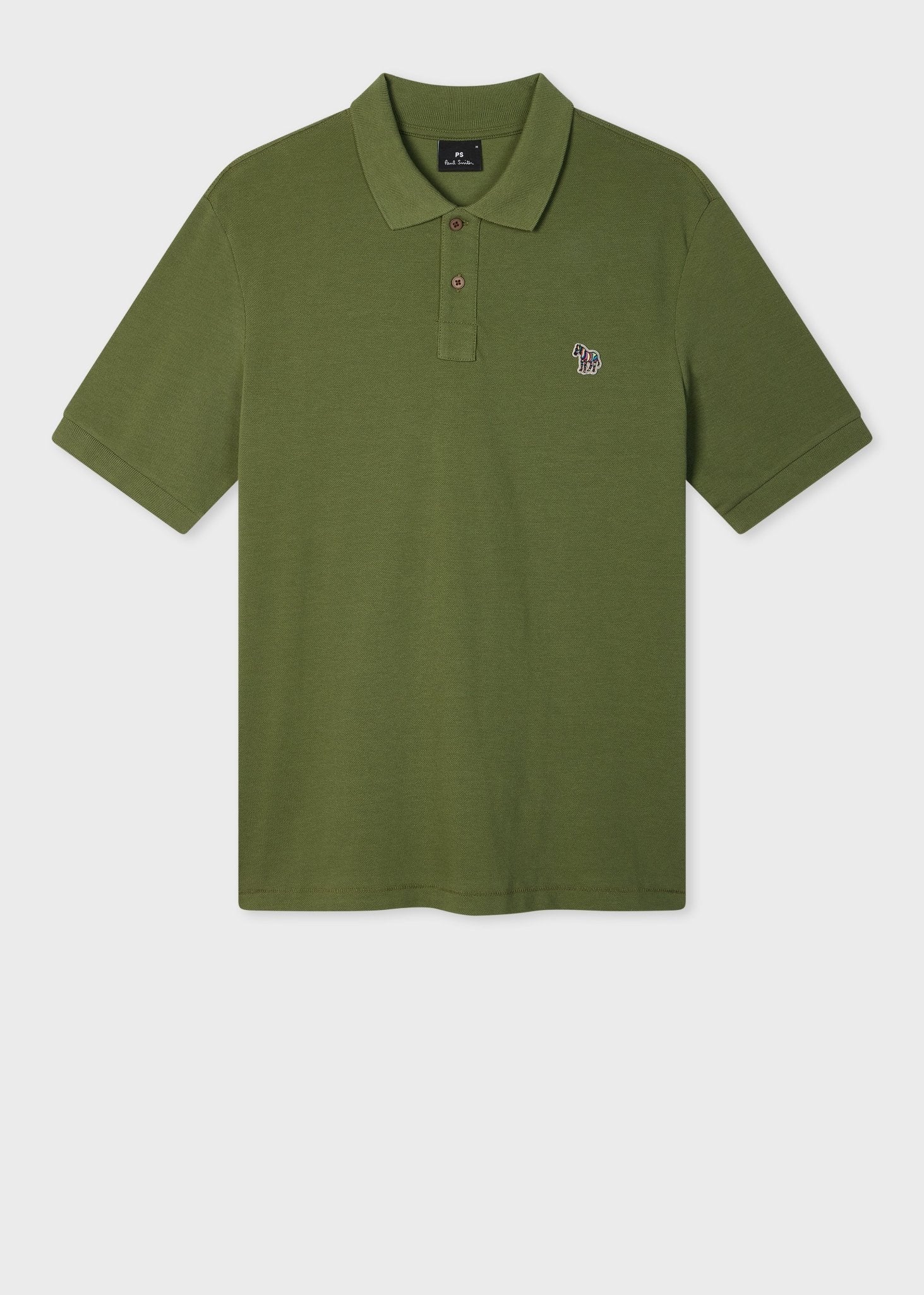 Young Ideas & Henmores -Classic Zebra Short Sleeve Polo Shirt -35E Sea Green -XXL