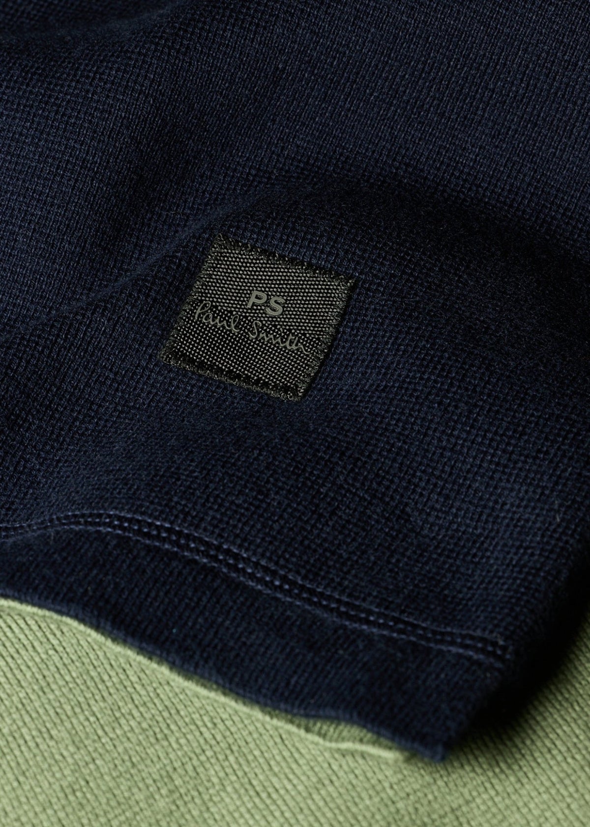 Young Ideas & Henmores -Colourblock LS Polo Sweat -49 Very Dark Navy -L