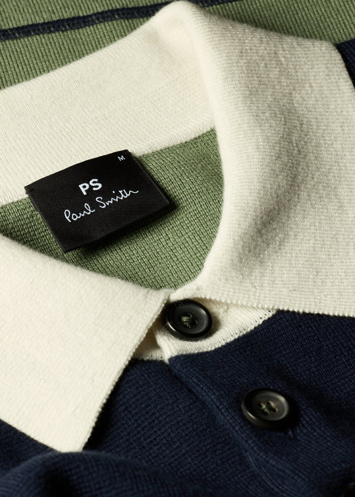 Young Ideas & Henmores -Colourblock LS Polo Sweat -49 Very Dark Navy -L