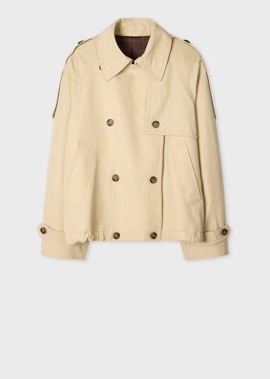 Young Ideas & Henmores -Elasticated Back Trench Jacket -60 Light Beige -6