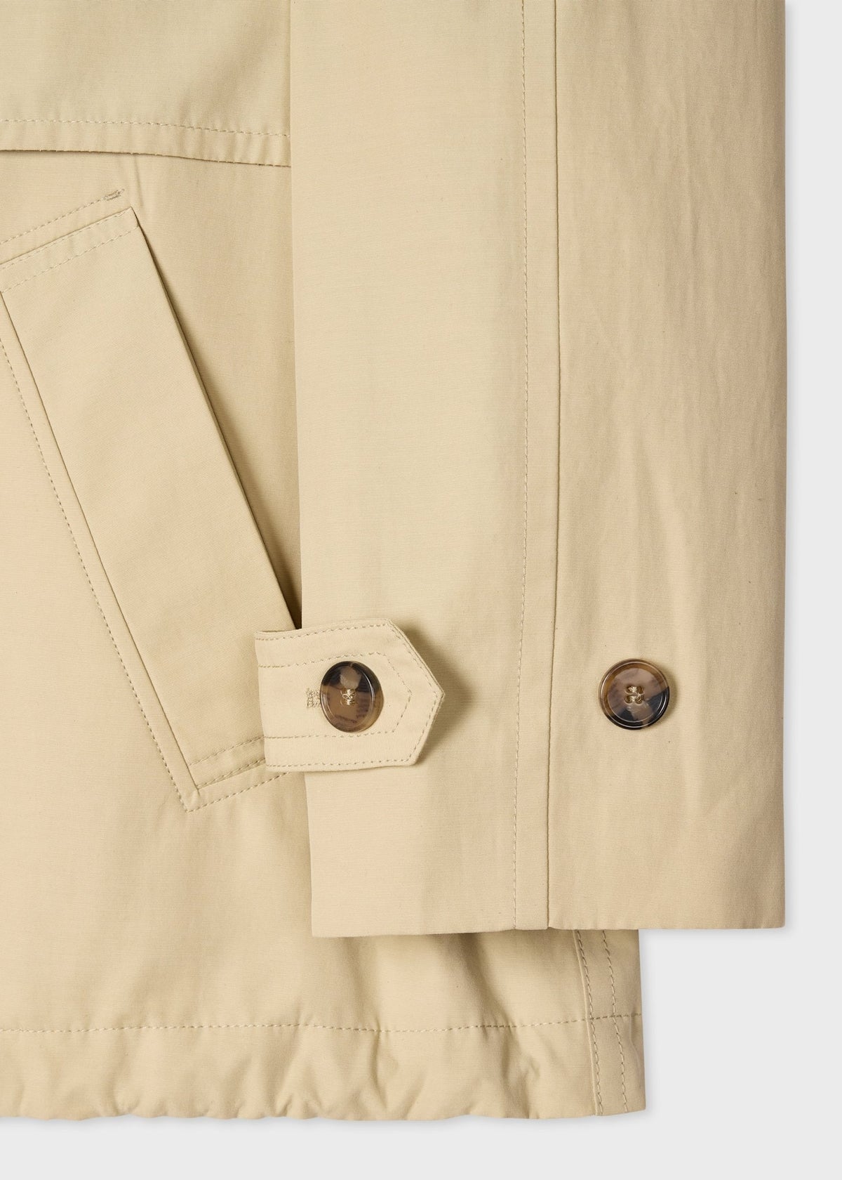 Young Ideas & Henmores -Elasticated Back Trench Jacket -60 Light Beige -6