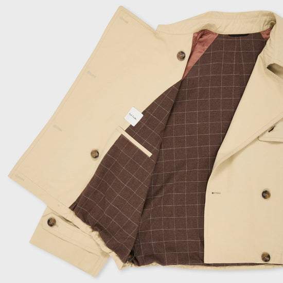 Young Ideas & Henmores -Elasticated Back Trench Jacket -60 Light Beige -6