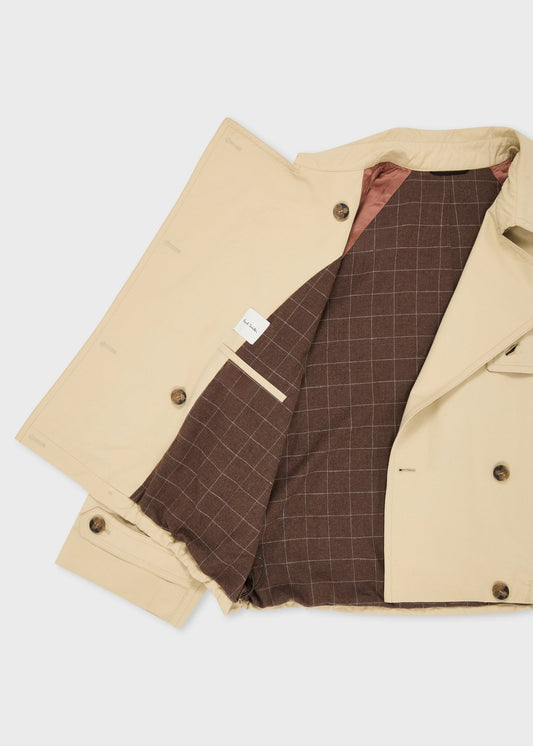 Young Ideas & Henmores -Elasticated Back Trench Jacket -60 Light Beige -6