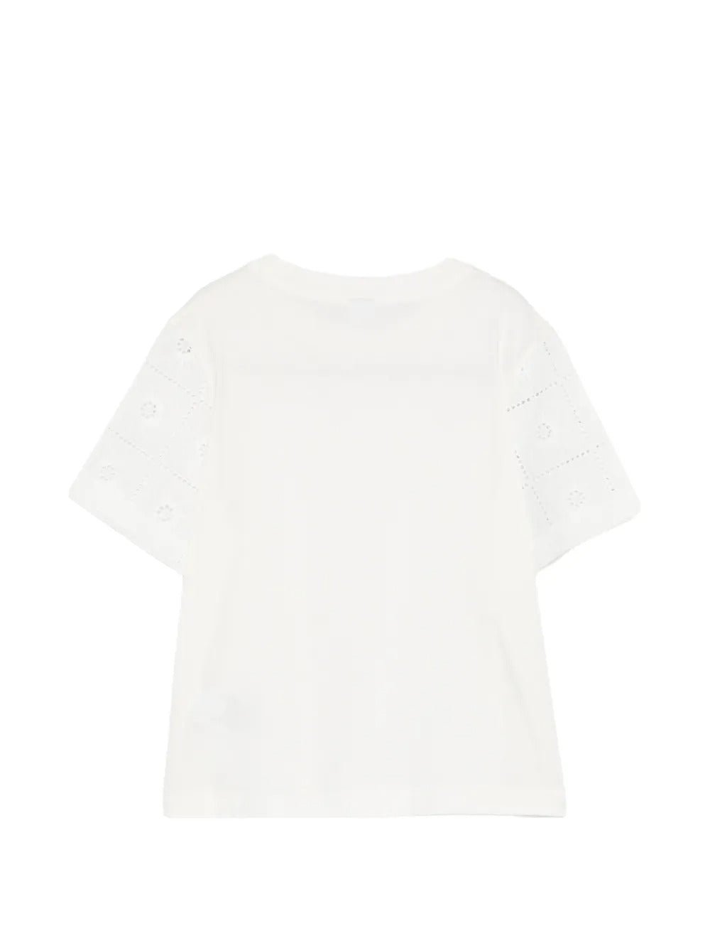 Young Ideas & Henmores -Embroidered Sleeve T-Shirt -02 White -S
