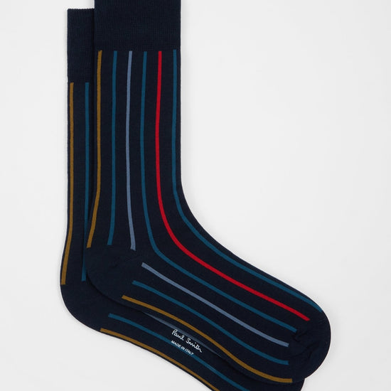 Young Ideas & Henmores -Flash Colour Socks -47 Blue -OS