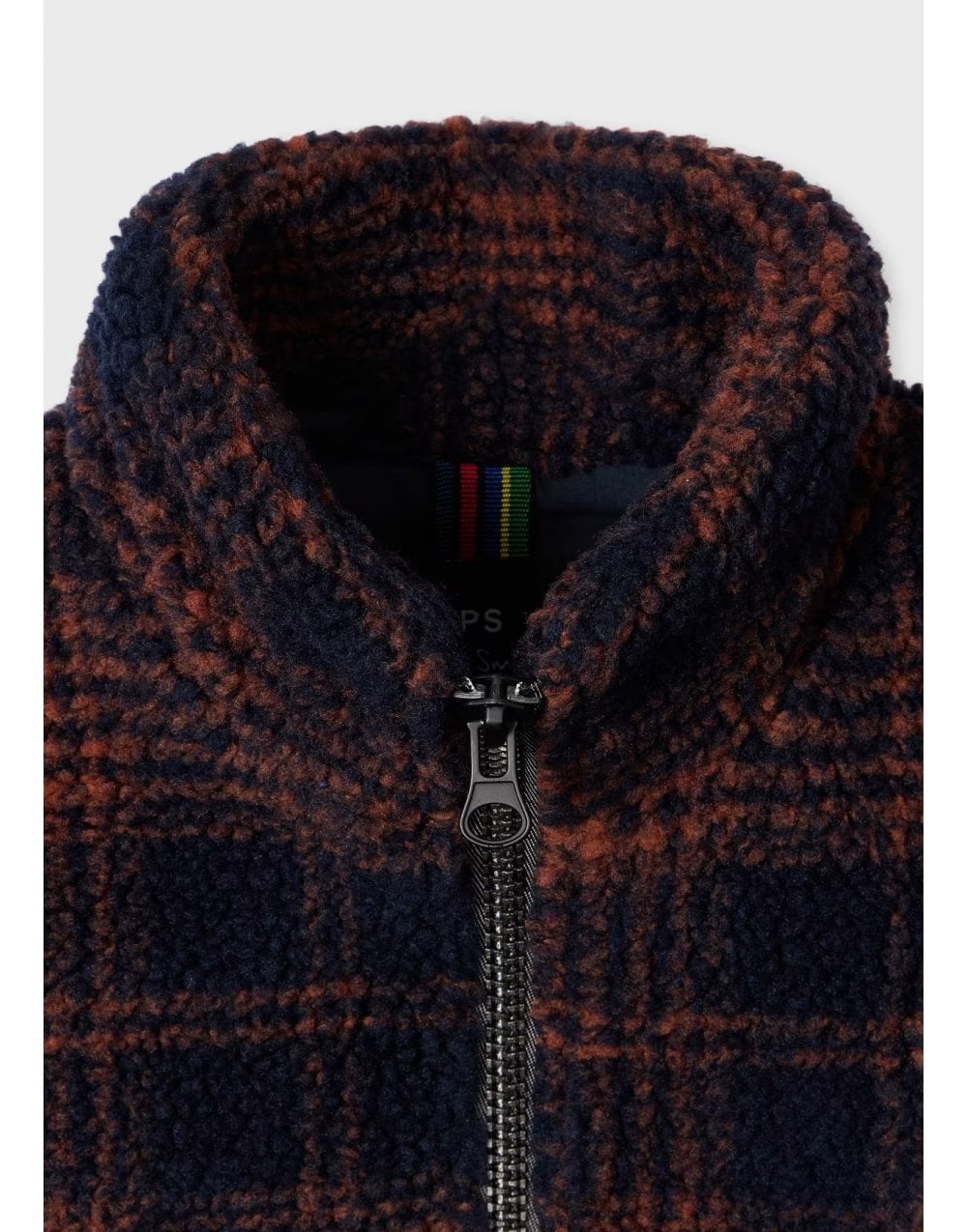 Young Ideas/Henmores - Fleece Checked Full Zip Jacket - 49 Dark Navy - M