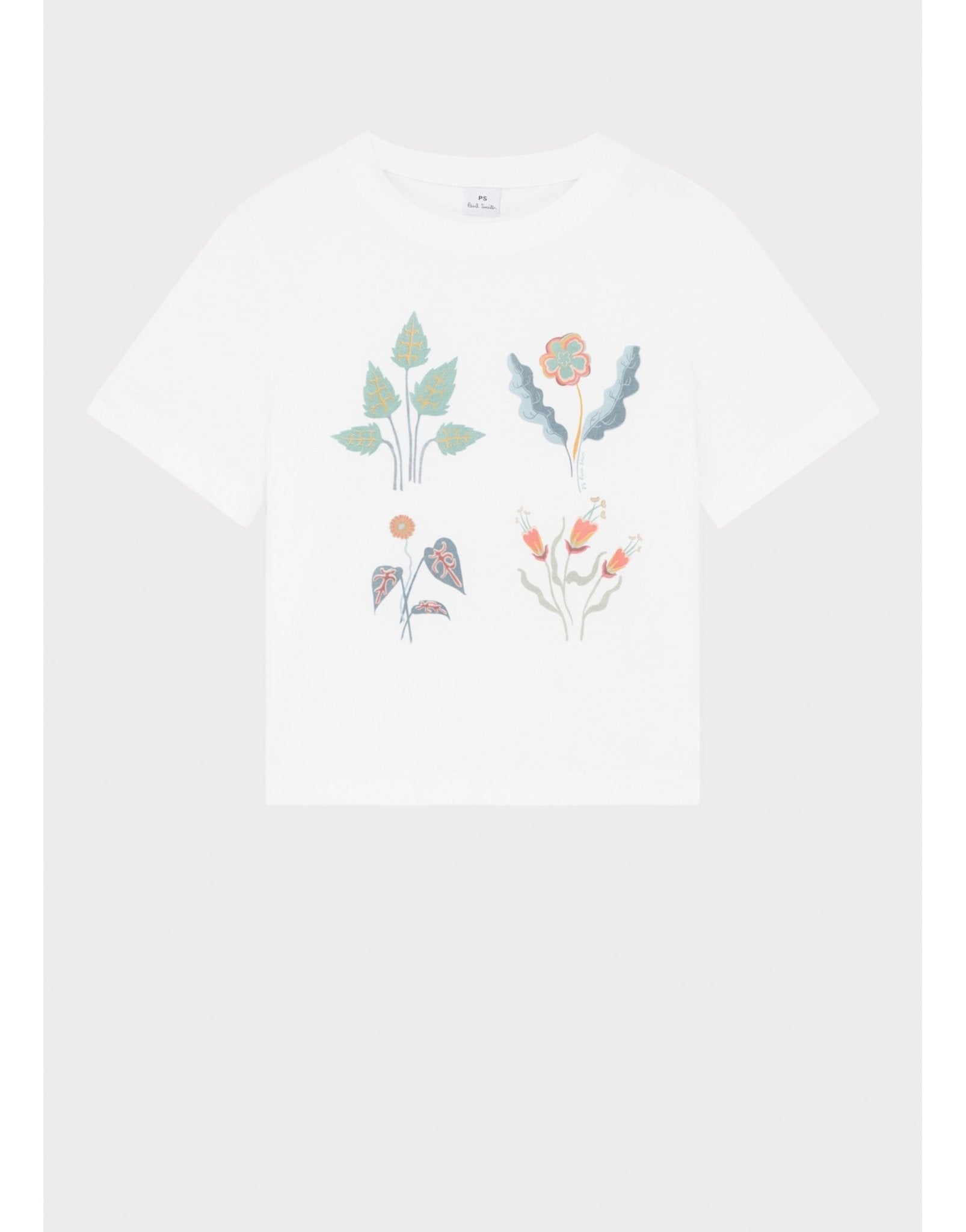 Young Ideas/Henmores - Flora Quad T-Shirt - 01 White - XS