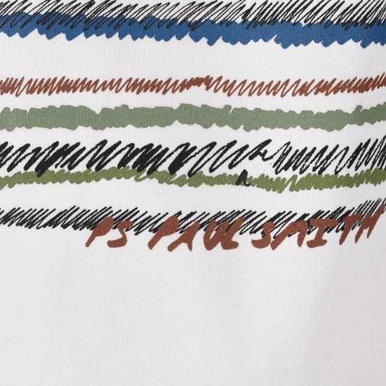 Young Ideas & Henmores -Full Circle Stripe T-Shirt -02 White -S