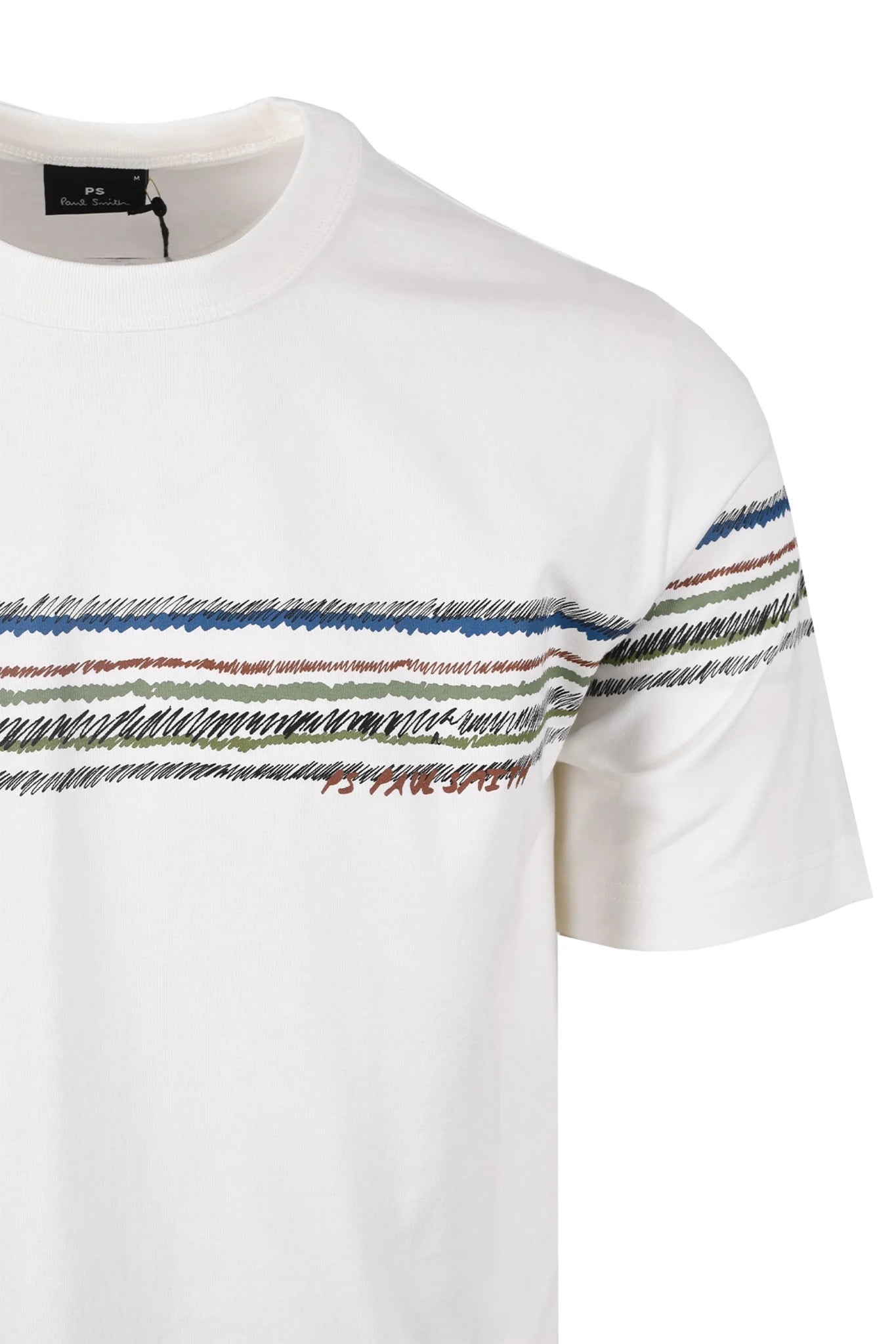 Young Ideas & Henmores -Full Circle Stripe T-Shirt -02 White -S