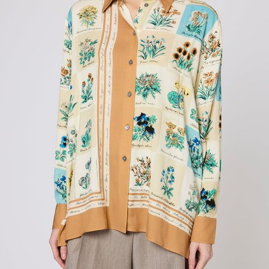 Young Ideas & Henmores -Garden Stamp Shirt -02 Off White -6