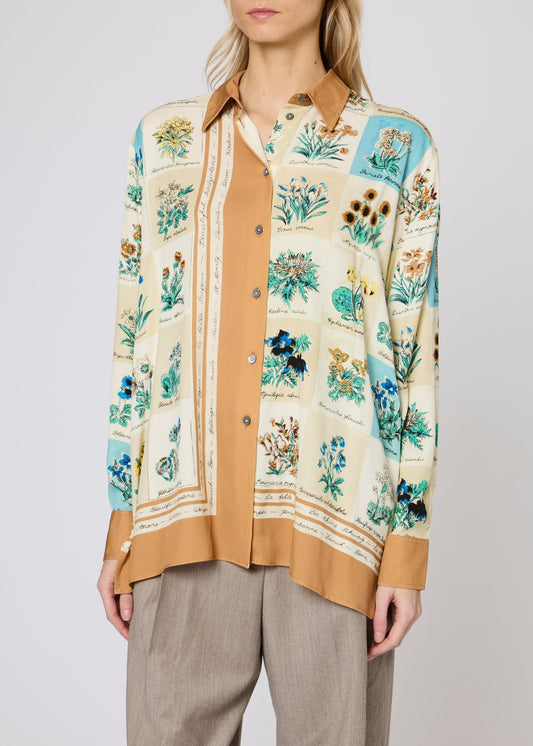 Young Ideas & Henmores -Garden Stamp Shirt -02 Off White -6