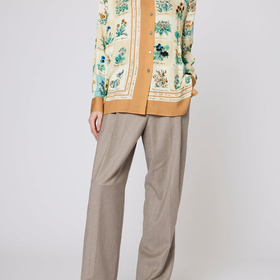 Young Ideas & Henmores -Garden Stamp Shirt -02 Off White -6