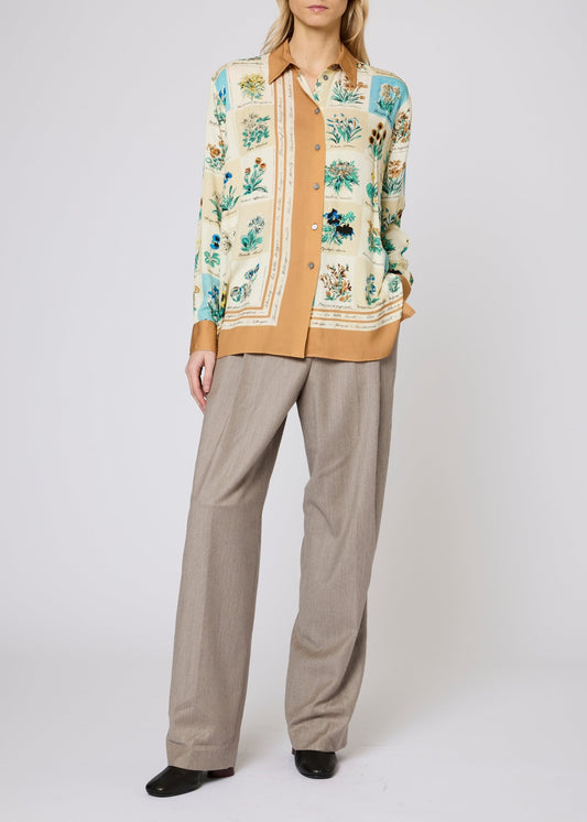 Young Ideas & Henmores -Garden Stamp Shirt -02 Off White -6