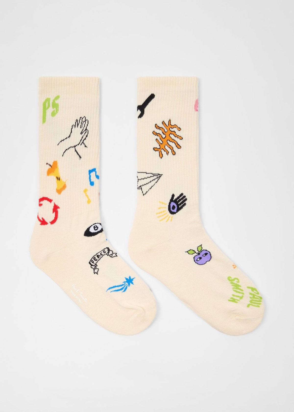 Young Ideas & Henmores -Gezmeldas Odd Socks -02 Off White -OS