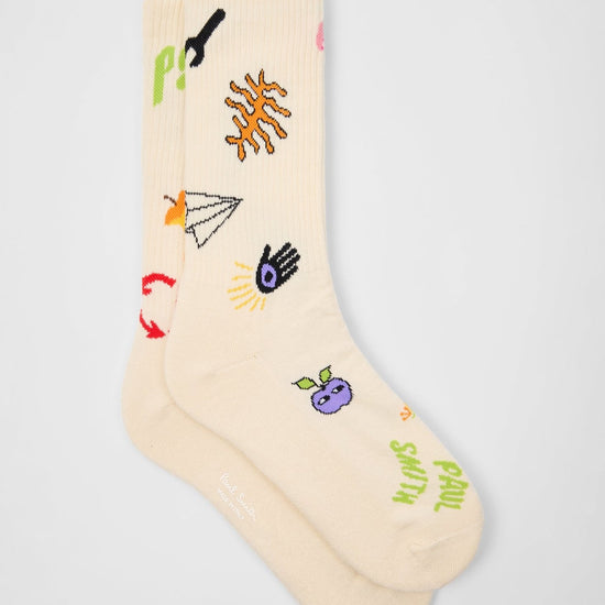 Young Ideas & Henmores -Gezmeldas Odd Socks -02 Off White -OS