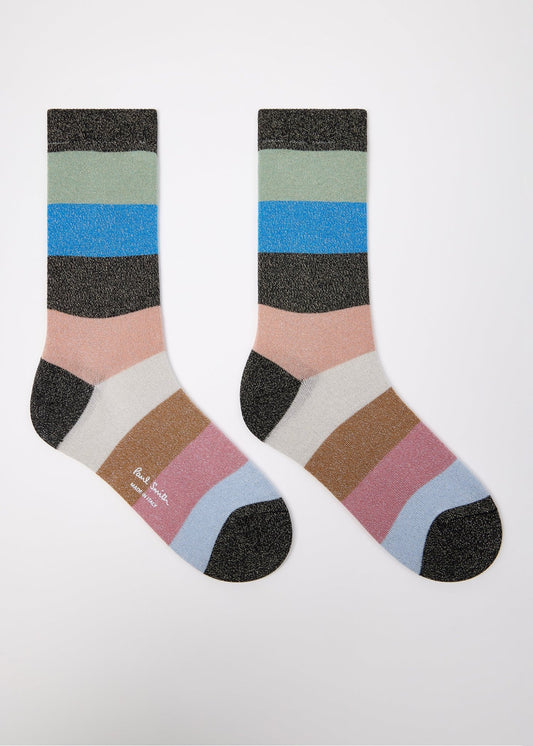 Young Ideas & Henmores -Glitzy Swirl Socks -79 Black -OS