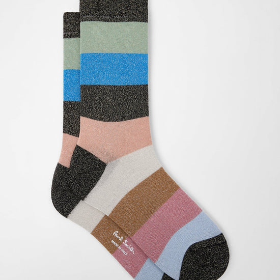 Young Ideas & Henmores -Glitzy Swirl Socks -79 Black -OS