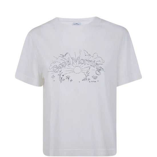 Young Ideas & Henmores -Good Morning T-Shirt -02 White -S