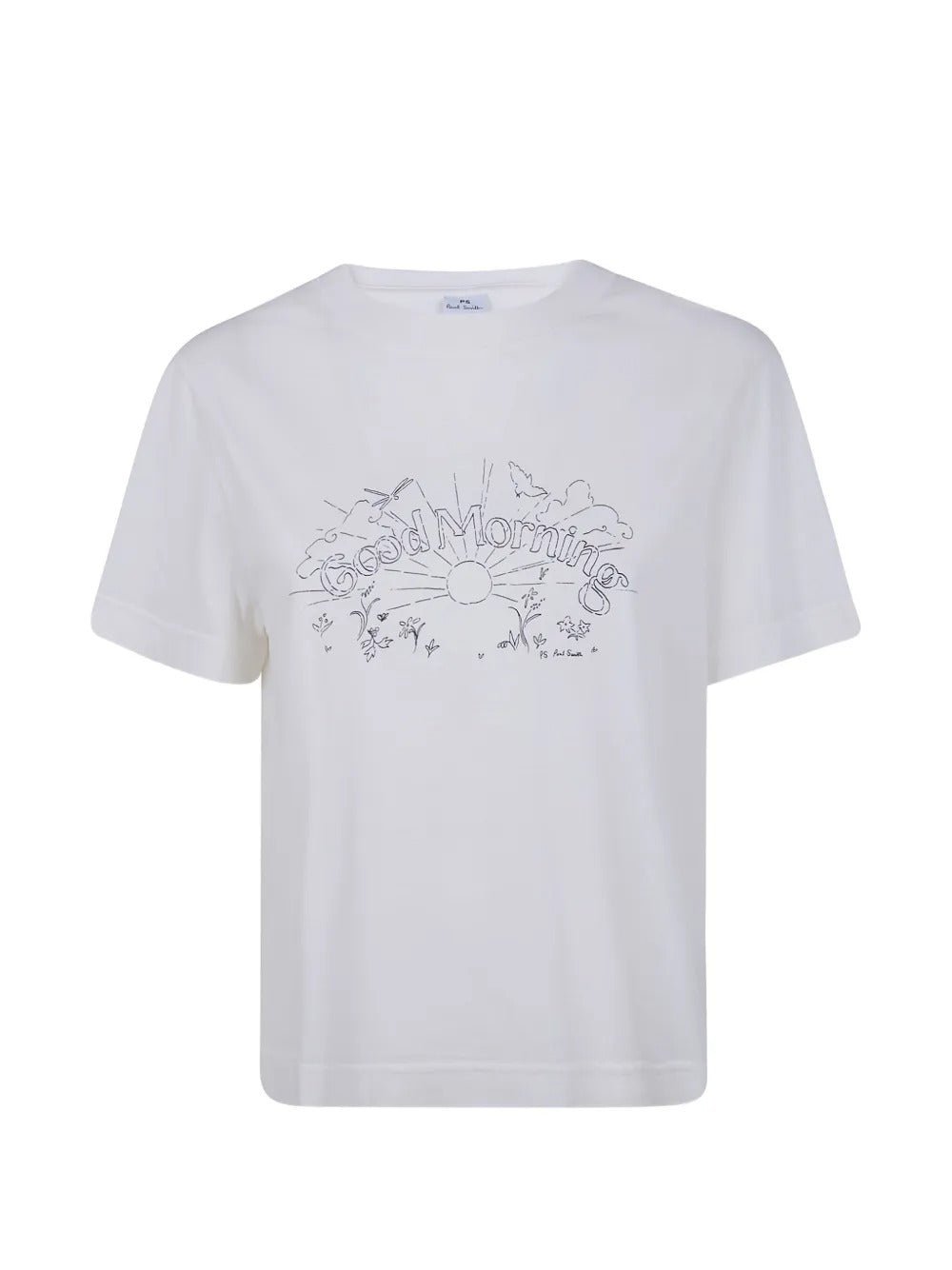 Young Ideas & Henmores -Good Morning T-Shirt -02 White -S