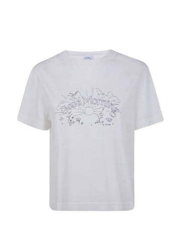 Young Ideas & Henmores -Good Morning T-Shirt -02 White -S