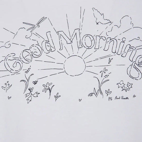 Young Ideas & Henmores -Good Morning T-Shirt -02 White -S