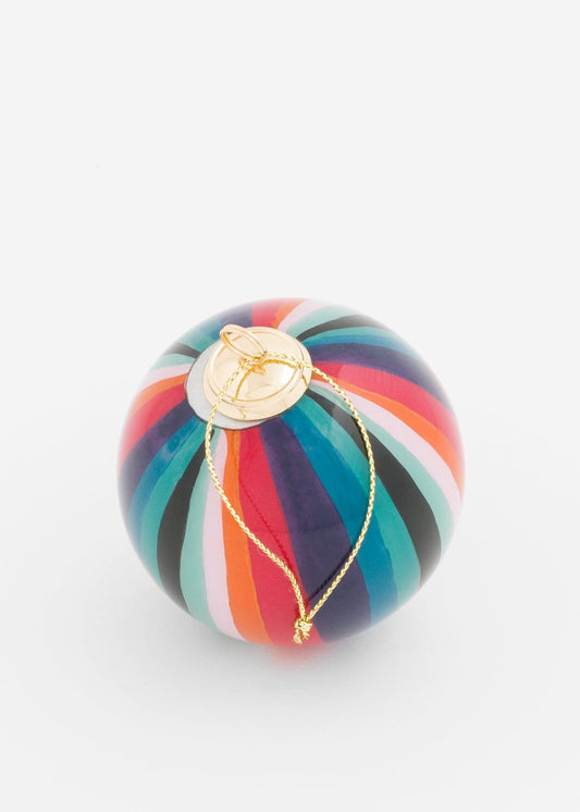 Young Ideas & Henmores -Large Stripe Bauble -96 Pastel Multi Stripe -OS
