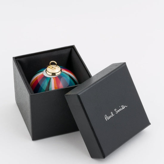 Young Ideas & Henmores -Large Stripe Bauble -96 Pastel Multi Stripe -OS